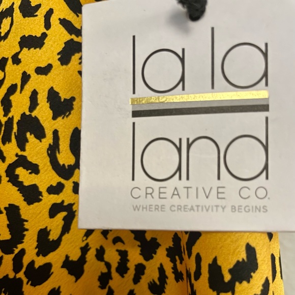 Nordstrom La La Land Straight Pencil Leopard Print Satin Midi Slip Skirt NWT - Picture 4 of 9